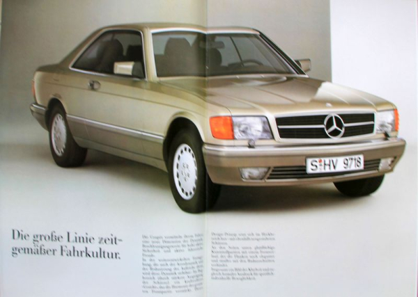 Mercedes-Benz 420 SEC - 560 SEC Modelprogram 1986 Carbrochure (10218)